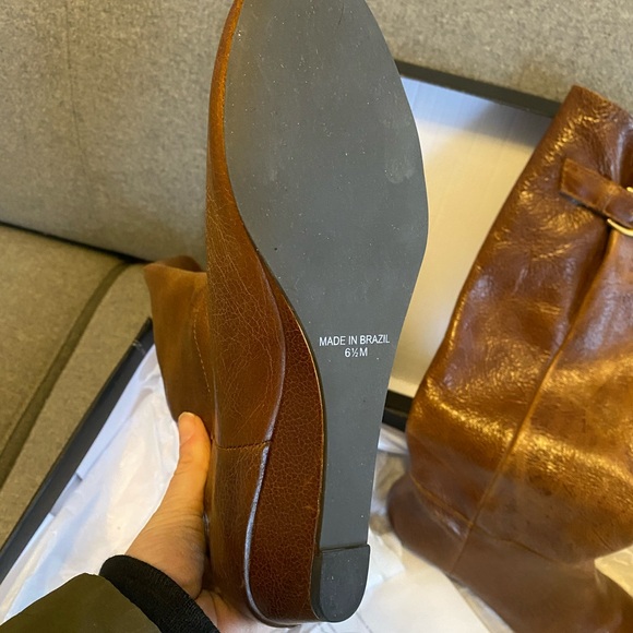 Brand new, in original box Steve Madden size 6.5 M brown leather boots - Picture 5 of 8